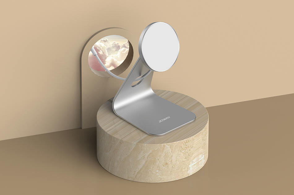 JW53 磁吸无线充支架  _待上市新品_深圳市优德88电源有限公司