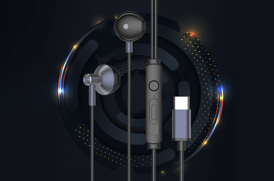 HP73 平耳式金属type-c耳机_待上市新品_深圳市优德88电源有限公司